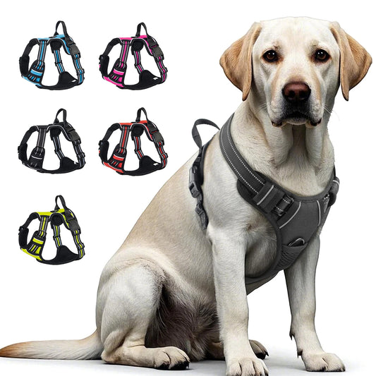 Reflective No-Pull Dog Harness – Safe, Comfy & Adjustable
